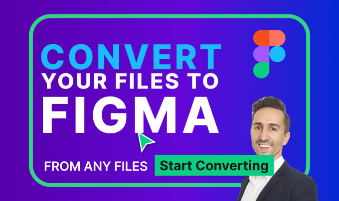 Gig Preview - Convert to figma from any file, xd PSD ai jpg to figma