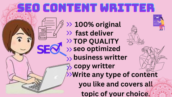 Gig Preview - Write engaging and seo optimized articles , blogs , contents for your website