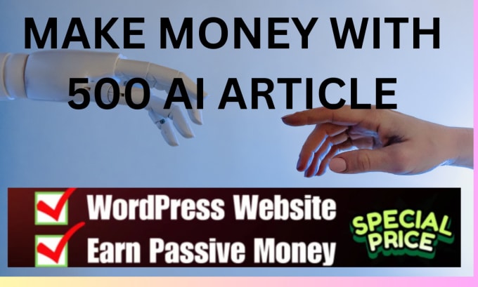 Bestseller - design a wordpress site with 1000 chat gpt article