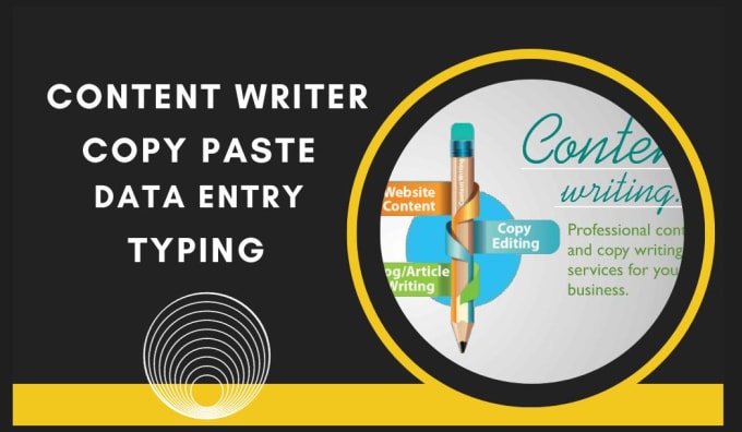 Gig Preview - Create ms word content writer, data entry, copy paste, typing