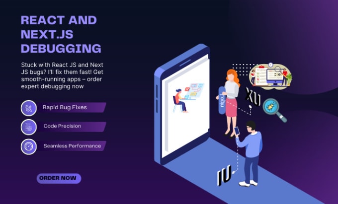 Gig Preview - Expert react and nextjs debugger squash bugs fast