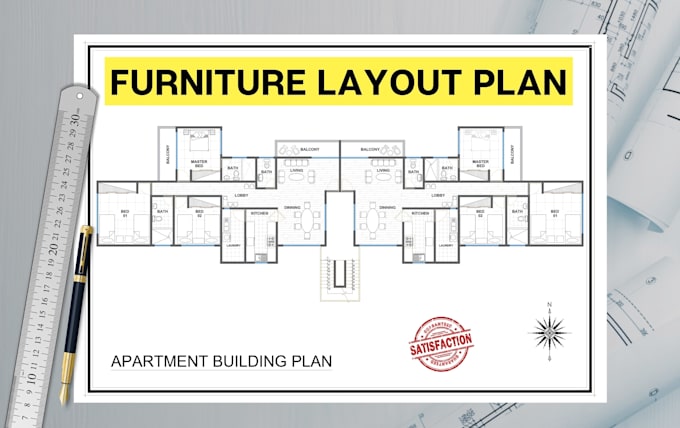 Gig Preview - Draw professional autocad furniture layout floor plan