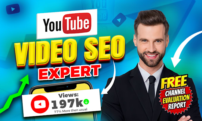 Gig Preview - Do best youtube video SEO optimization for top ranking