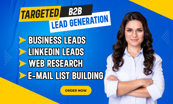 Gig Preview - Do targeted b2b lead generation and web research