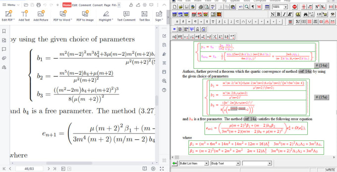 Gig Preview - Math typing retyping or pdf to word