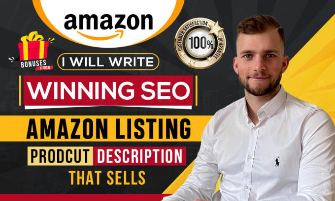 Gig Preview - Write winning SEO amazon listing product description that sells