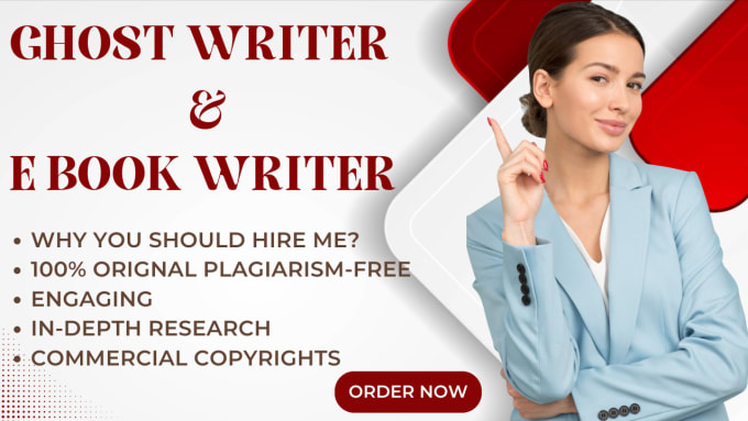 Gig Preview - Ghostwrite as non fiction ghostwriter, self help ebook writer, ebook ghostwriter