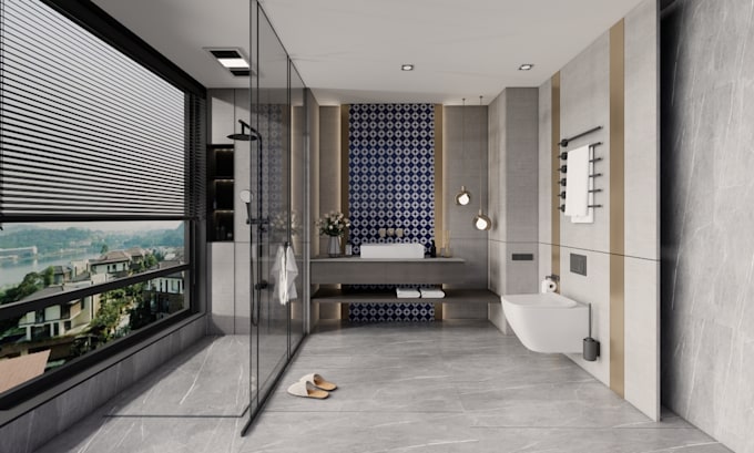 Gig Preview - Do your bathroom design with free detail construction drawing