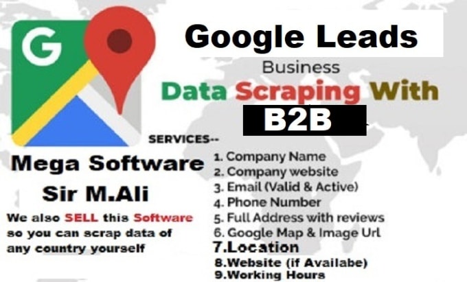 Gig Preview - Provide google map business leads extractor software for lead generation