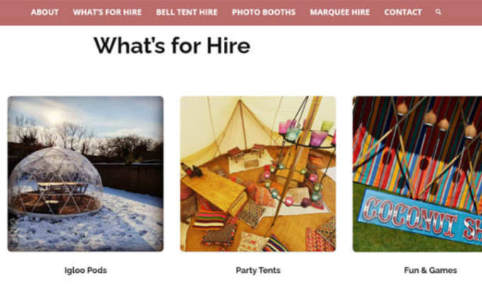 Bestseller - design party rental website, booking website, event planning website