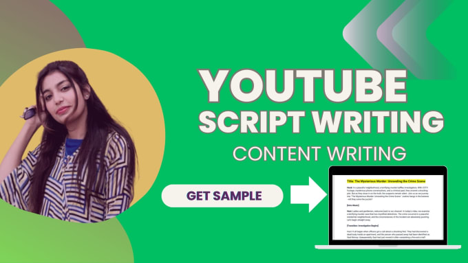 Gig Preview - Write a professional youtube script or video script for your channel