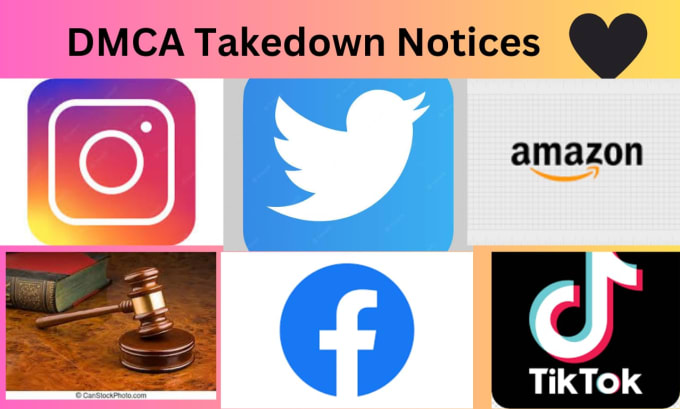 Gig Preview - Submit dmca takedown notice to remove copyright infringement