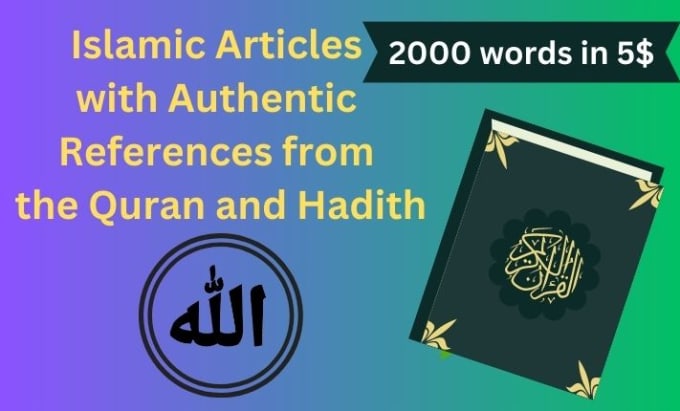 Gig Preview - Provide you top rated SEO content about islam