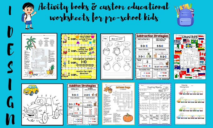 Gig Preview - Design custom educational worksheets