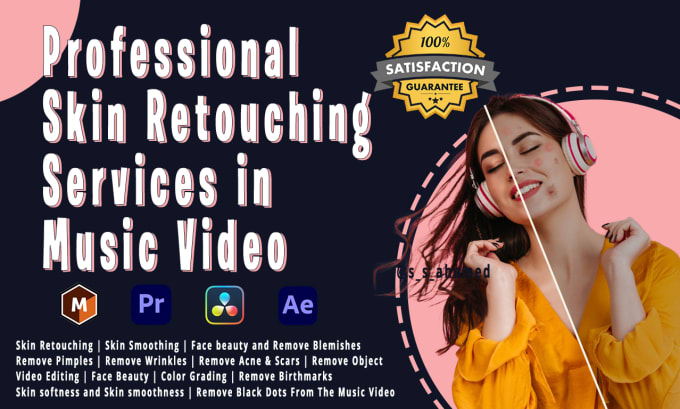 Gig Preview - Do music video skin retouching, skin smoothing