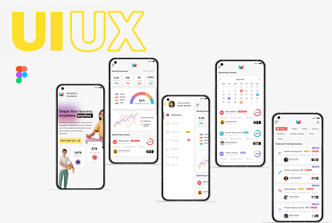 Gig Preview - Do mobile app UI UX design, website UI UX design in figma