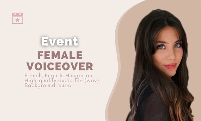 Gig Preview - Record a female voice over for your event