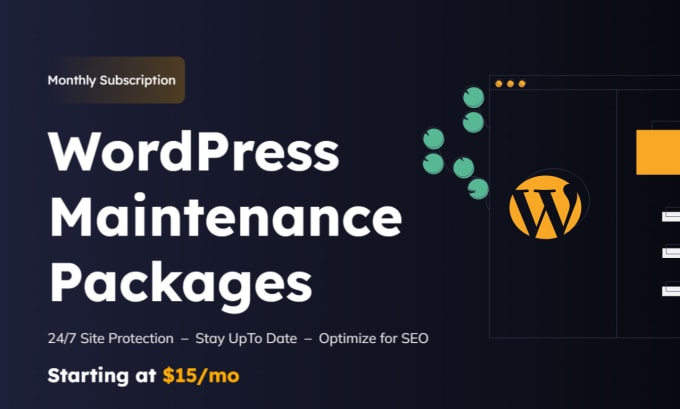 Gig Preview - Provide wordpress website maintenance