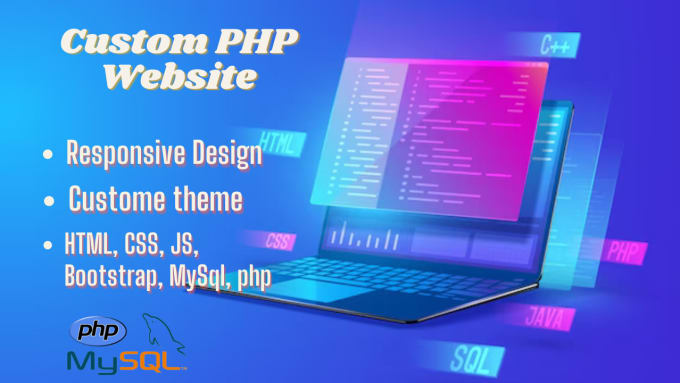 Gig Preview - Expert PHP developer for custom PHP websites and apps