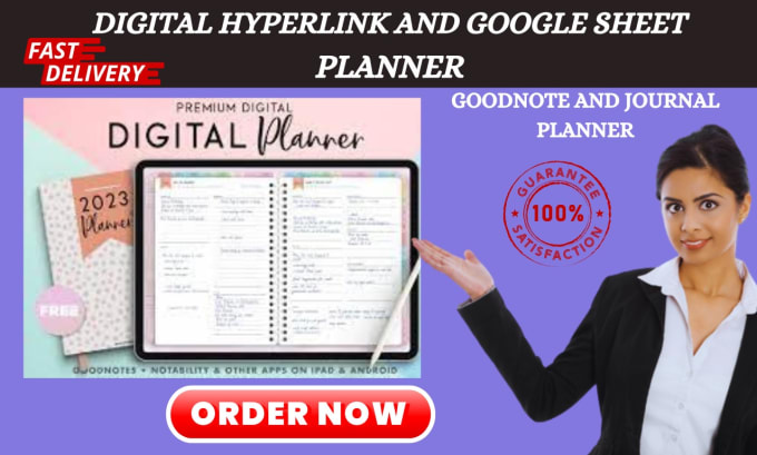 Gig Preview - Etsy digital planner, digital product, hyperlink planner, google sheet, etsy seo