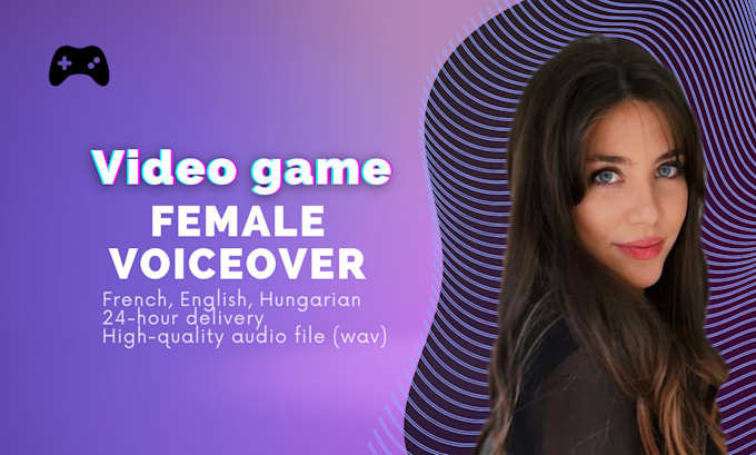 Gig Preview - Record a female character voiceover for your video game, trailer, cartoon