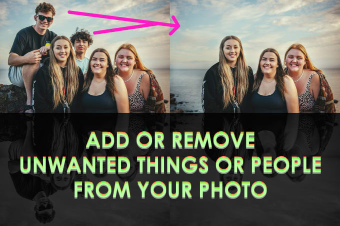 Gig Preview - Remove objects add objects change background professionally