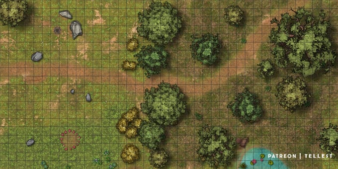 mapa de batalha battlemap grid para rpg - tabuleirobrasil