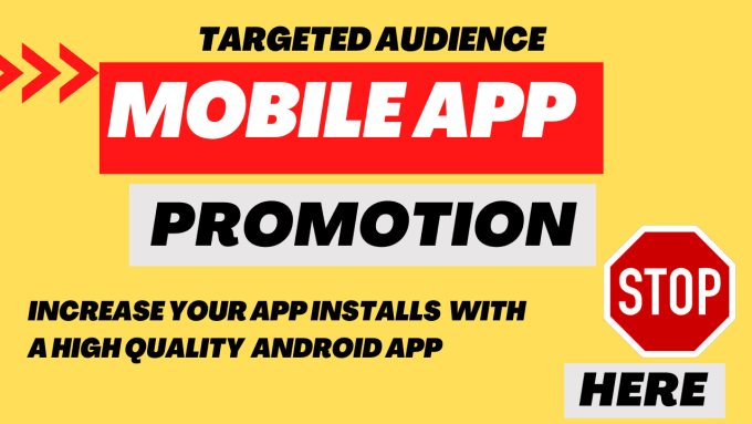 Gig Preview - Reach millions active audience for app installs, app promotion, app marketing