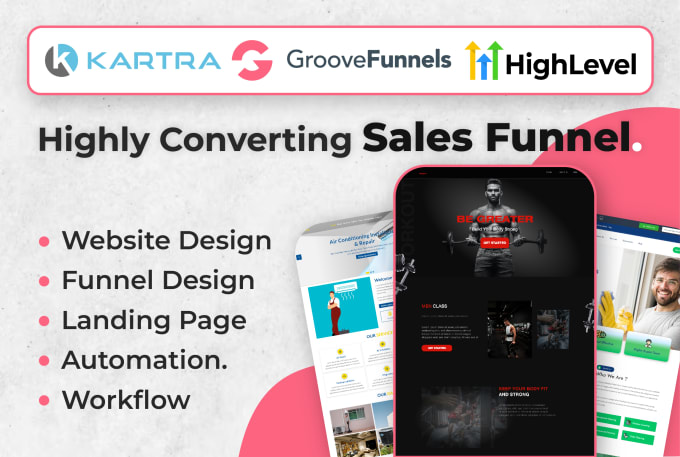 Gig Preview - Create groove pages, groove kart, and groove funnels