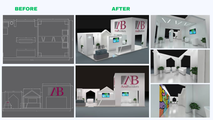 Bestseller - do 3d exhibition stalls booths stands and kiosk design