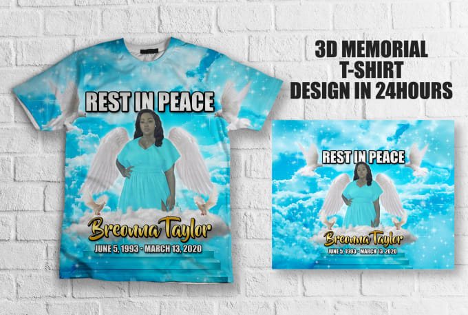 Gig Preview - Design memorial,funeral,rip,in loving memory t shirt design