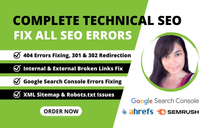 Gig Preview - Fix 404 errors, broken links, XML sitemap, and robots txt technical SEO issues