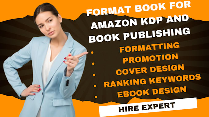 Gig Preview - Format, publish, promote your book on amazon and kindle KDP