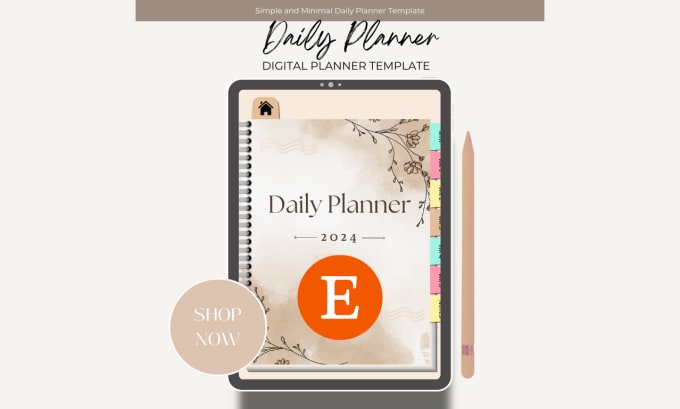 Gig Preview - Design digital, planners and journals for  etsy, goodnotes