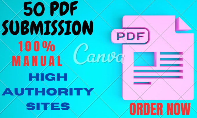 Gig Preview - Do pdf submission to 50 document sharing sites