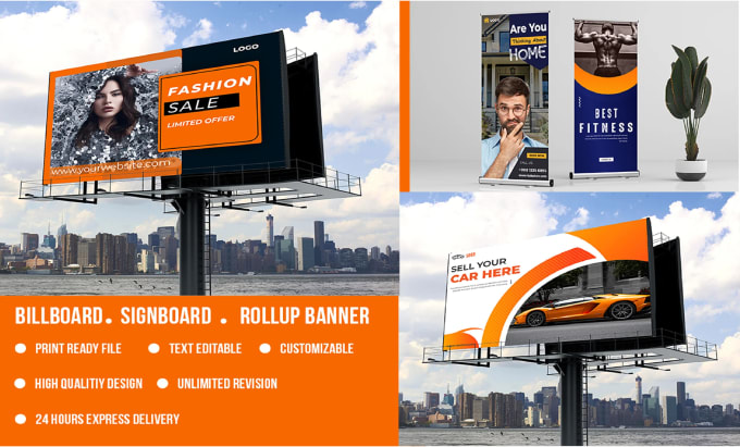 Gig Preview - Design  a signage, billboard, yard sign, signboard for your business