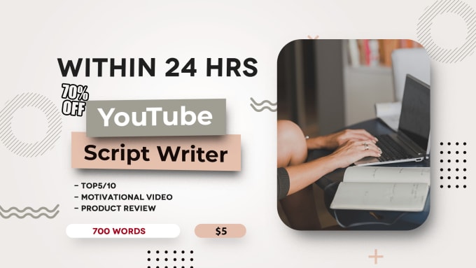 Gig Preview - Be your professional youtube script writer, video script, script writing for you