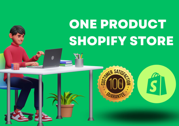 Gig Preview - Create one product shopify store, shopify dropshipping store