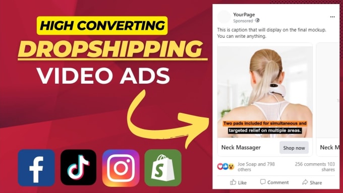 Gig Preview - Create engaging dropshipping facebook video ad that actually converts