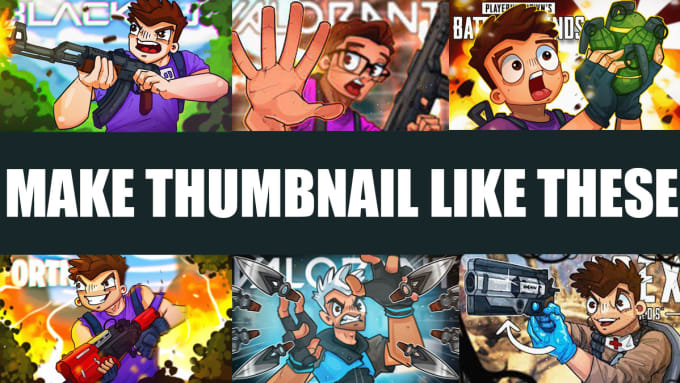 Gig Preview - Design shroud and tenz inspired custom thumbnails for you