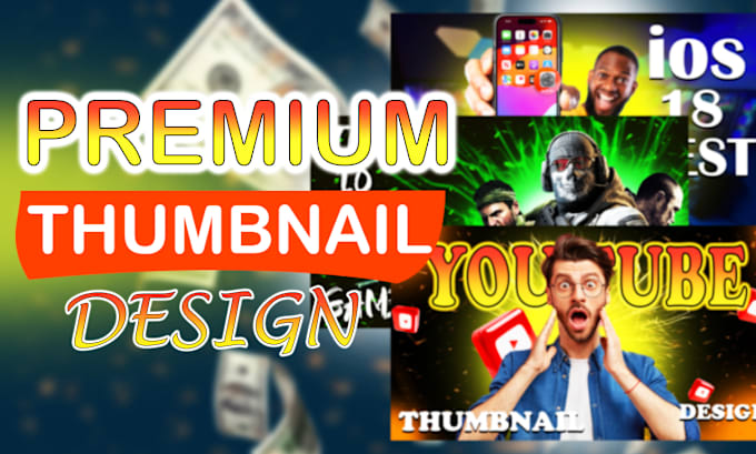 Gig Preview - Design eye catching youtube thumbnails