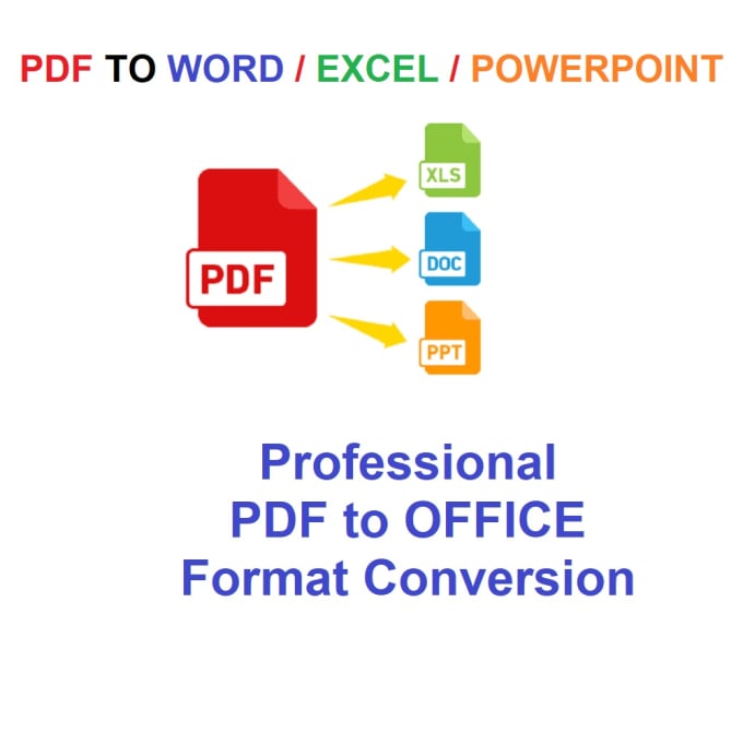 Gig Preview - Convert PDF to word , excel , powerpoint documents