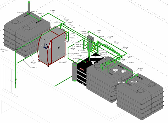 Gig Preview - Design and 3d bim model plumbing