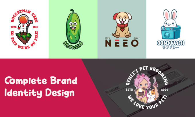 Gig Preview - Design cartoon character logo and brand identity