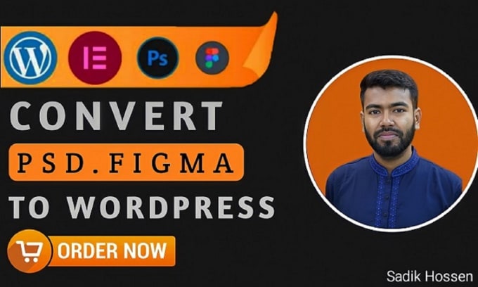 Gig Preview - Convert figma, xd, PSD to wordpress using elementor