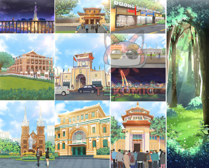 Gig Preview - Draw anime background and environment art