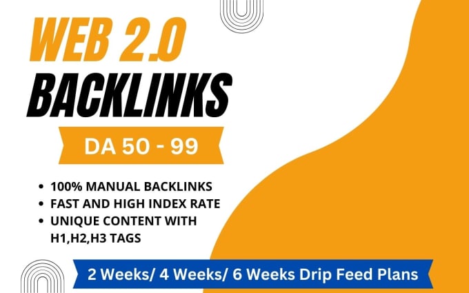 Bestseller - build web 2 0 backlinks , dofollow contextual 2 0 links, manual off page seo