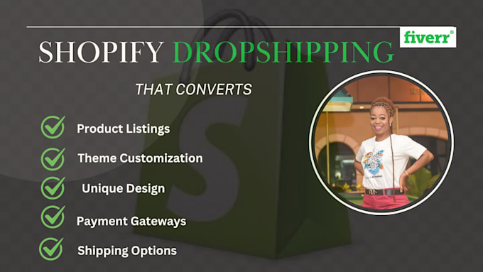 Gig Preview - Setup profitable shopify website or shopify store design