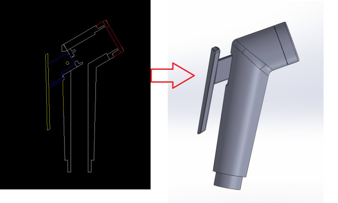 Gig Preview - Create 3d design from 2d drawing or hand sketch