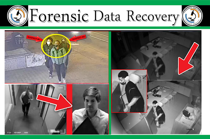 Gig Preview - Enhance cctv image and video faces from very dark low quality footage to high